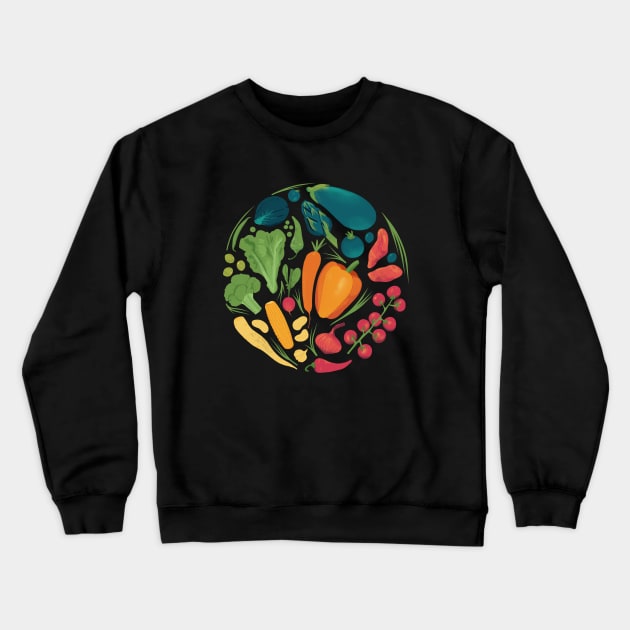 Round of vegetables Crewneck Sweatshirt by Mimie20